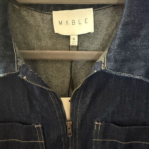 NWT Mable/Anthropologie Diana Denim Mini Dress - Picture 7 of 7